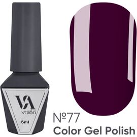 VALERI Гель лак №077 (баклажан, емаль), 6 мл, image 
