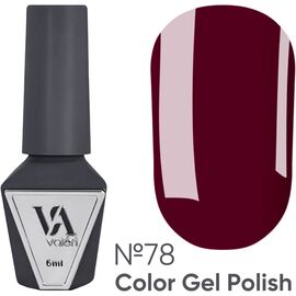 VALERI Гель лак №078 (темний шоколад, емаль), 6 мл, image 