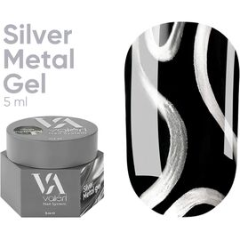 VALERI Silver Metal Gel, 5 мл, Колір: Silver, image 