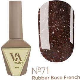 VALERI Rubber Base French Камуфлююча база №71, 12 мл, Відтінок: 071, Об'єм: 12 мл, image 