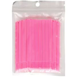 G.F. Мікробрашки для вій в пакеті рожеві, 100 шт, image 