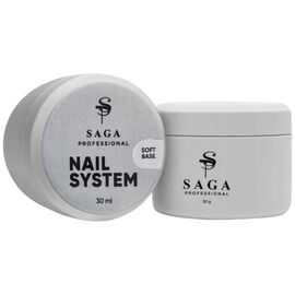 SAGA Rubber Base Soft Каучукова м'яка база, 30 мл, Об'єм: 30 мл, image 