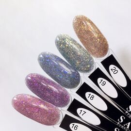 SAGA Світловідбиваючий гель лак Fiery Gel №16, 10 мл, № гель лаку: 016, Об'єм: 9 мл, image 