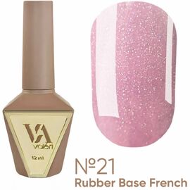 VALERI Rubber Base French Камуфлююча база №21, 12 мл, Відтінок: 021, Об'єм: 12 мл, image 