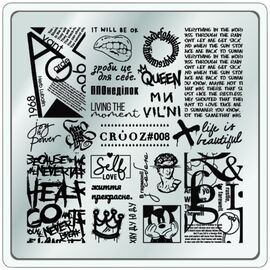 CROOZ Пластина для стемпінгу - 08, №: 08, image 