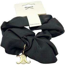 Резинка атласна велика чорна №1, 1 шт, image 