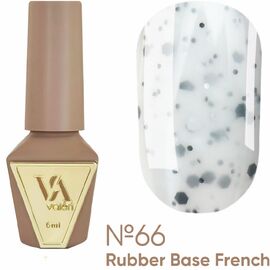VALERI Rubber Base French Камуфлююча база №66, 6 мл, Відтінок: 066, Об'єм: 6 мл, image 