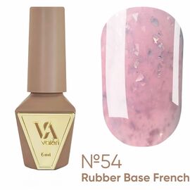 VALERI Rubber Base French Камуфлююча база з поталлю №54, 6 мл, Відтінок: 054, Об'єм: 6 мл, image 