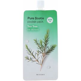 MISSHA Pure Source Pocket Pack Tea Tree Заспокійлива нічна маска з чайним деревом, 10 мл, image 