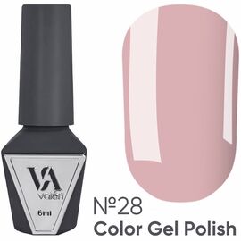 VALERI Гель лак №028 (пастельний рожево-бежевий, емаль), 6 мл, image 