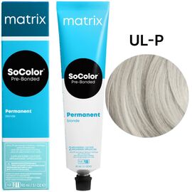 Matrix SoColor Pre-Bonded UL-P стійка крем-фарба, перлинний ультра блонд плюс, 90 мл, Об'єм: 90 мл, Відтінок: UL-P, image 