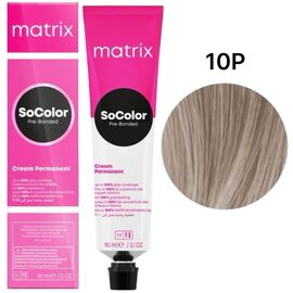 Matrix SoColor Pre-Bonded 10P стійка крем-фарба, супер світлий перлинний блонд, 90 мл, Об'єм: 90 мл, Відтінок: 10P, image 