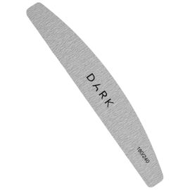 DARK Пилочка півколо на піні сіра 180/240 грит (з набору), 1 шт, image 