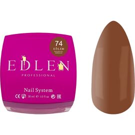 EDLEN Builder Gel №74 Coffee in Lviv Гель для нарощування, 30 мл, Об'єм: 30 мл, Колір: 74, image 