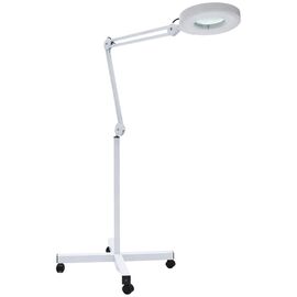 G.F. Лампа-лупа світлодіодна підлогова на коліщатах SP-32 (біла), 24W, image 