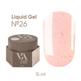VALERI Liquid Gel Рідкий гель №026, 15 мл, Об'єм: 15 мл, Колір: №26, image 