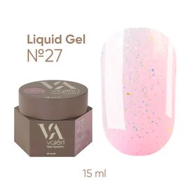 VALERI Liquid Gel Рідкий гель №027, 15 мл, Об'єм: 15 мл, Колір: №27, image 