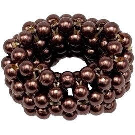Резинка з перлинами (коричнева), 1 шт, image 