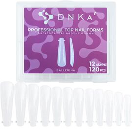 DNKa Top Nail Forms Ballerina Верхні форми для нарощування балерина 120 шт, image 