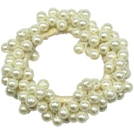 Резинка з перлинами середня (біла), 1 шт, image 