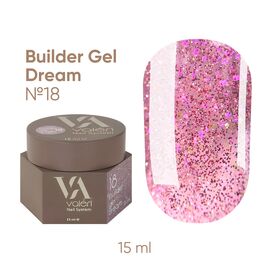 VALERI Dream Builder Gel Моделюючий гель №018, 15 мл, Об'єм: 15 мл, Колір: №018, image 