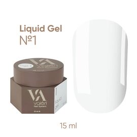 VALERI Liquid Gel Рідкий гель №001, 15 мл, Об'єм: 15 мл, Колір: 001, image 