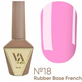 VALERI Rubber Base French Камуфлююча база №18, 12 мл, Відтінок: 018, Об'єм: 12 мл, image 