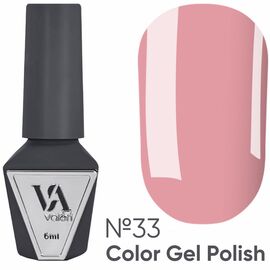 VALERI Гель лак №033 (пастельний рожевий, емаль), 6 мл, image 