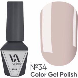 VALERI Гель лак №034 (бежево-сірий, емаль), 6 мл, image 