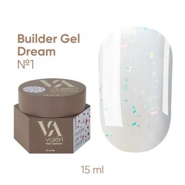 VALERI Dream Builder Gel Моделюючий гель №001, 15 мл, Об'єм: 15 мл, Колір: №001, image 