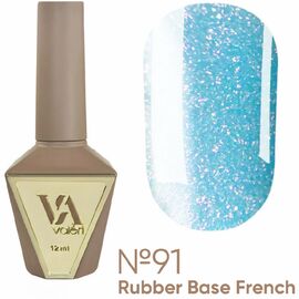 VALERI Rubber Base French Камуфлююча база №91, 12 мл, Відтінок: 091, Об'єм: 12 мл, image 