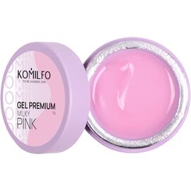 KOMILFO Gel Premium Milky Pink HEMA/TPO free Гель для нігтів, 15 г, image 