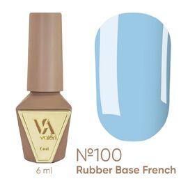 VALERI Rubber Base French Камуфлююча база №100, 6 мл, Відтінок: 100, Об'єм: 6 мл, image 