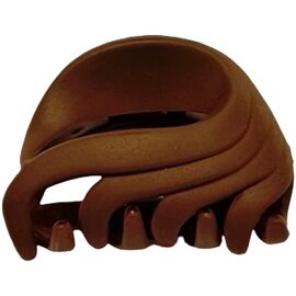 Краб для волосся малий фігурний (шоколад), 1 шт, image 