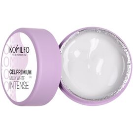 KOMILFO Gel Premium Milky White Intense HEMA/TPO free Гель для нігтів, 50 г, image 