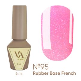 VALERI Rubber Base French Камуфлююча база №95, 6 мл, Відтінок: 095, Об'єм: 6 мл, image 
