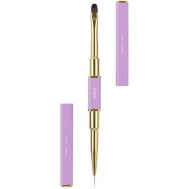 HEART Touch Pro Duo Пензлик для гелю подвійний Oval №6 + Liner 10 мм, image 