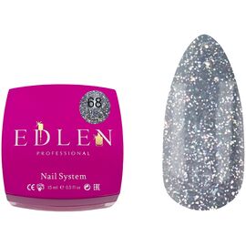 EDLEN Builder Gel №68 Flash Світловідбиваючий гель для нарощування, 15 мл, Об'єм: 15 мл, Колір: 68, image 