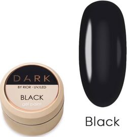 DARK Gel Paint Black Гель-фарба без ЛШ чорна, 5 г, image 