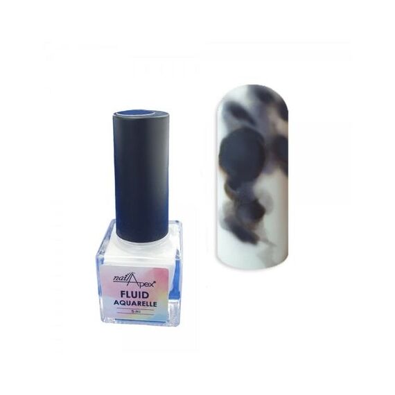 NailApex Aquarelle Fluide №1 Чорний, 5 мл, Колір: Чорний, Об'єм: 5 мл, image 