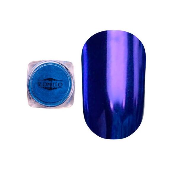 KOMILFO Mirror Powder №005, синій, 0,5 г, image 