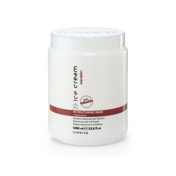 INEBRYA Keratin Restructuring Mask Відновлююча маска з кератином, 1000 мл, Об'єм: 1000 мл, image _ab__is.image_number.default