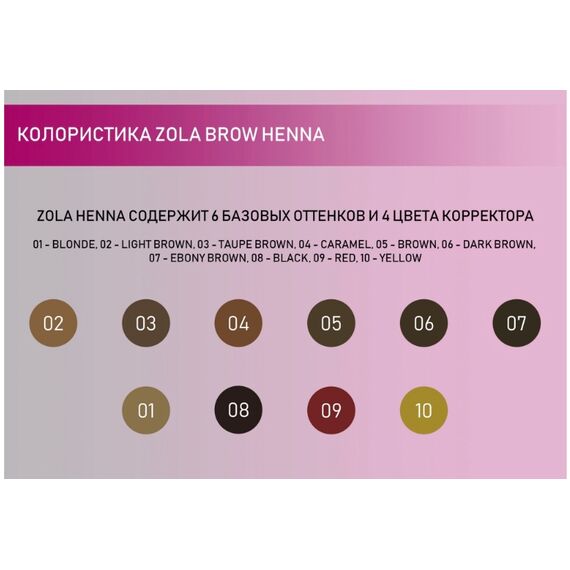 ZOLA Хна 07 ebony brown, 5 г, Об'єм: 5 г, Колір: Шатен, image _ab__is.image_number.default