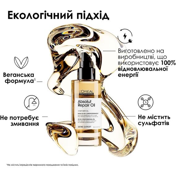 L'OREAL Absolut Repair Відновлююча олійка для пошкодженого волосся, 90 мл, image _ab__is.image_number.default