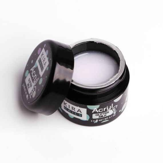 KIRA NAILS Acryl Gel Glitter Milk, 5 г, Об'єм: 5 мл, Колір: Glitter Milk, image _ab__is.image_number.default