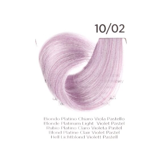 INEBRYA Color Стійка крем-фарба 10/02 Платиновий свiтлий фіолет pastel, 100 мл, Об'єм: 100 мл, Відтінок: 10/02, image _ab__is.image_number.default
