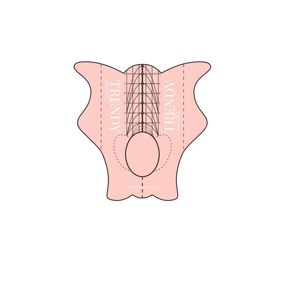 TRENDY NAILS Форми-шаблони для нарощування, 500 шт, Кількість: 500 шт, image 