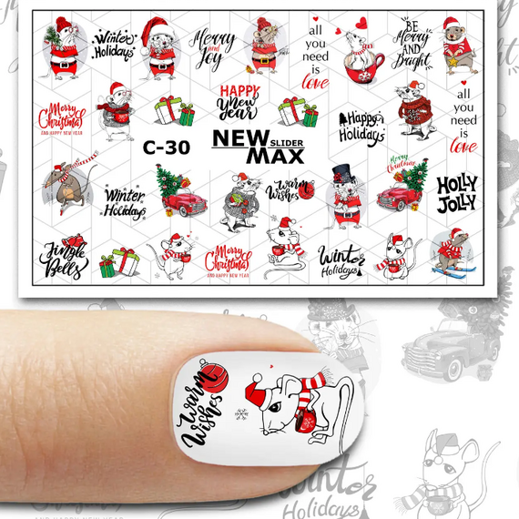 NEWMAX SLIDER New Year Слайдер-дизайн C-30, image 