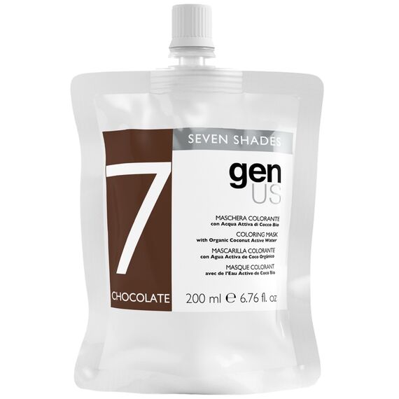 GENUS Seven Shades Mask 7 Chocolate Тонуюча маска Шоколад, 200 мл, Відтінок: Chocolate, Об'єм: 200 мл, image 