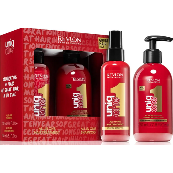 REVLON Professional UNIQ ONE Набір шампунь 230 мл+спрей-маска 10в1 150 мл, image 
